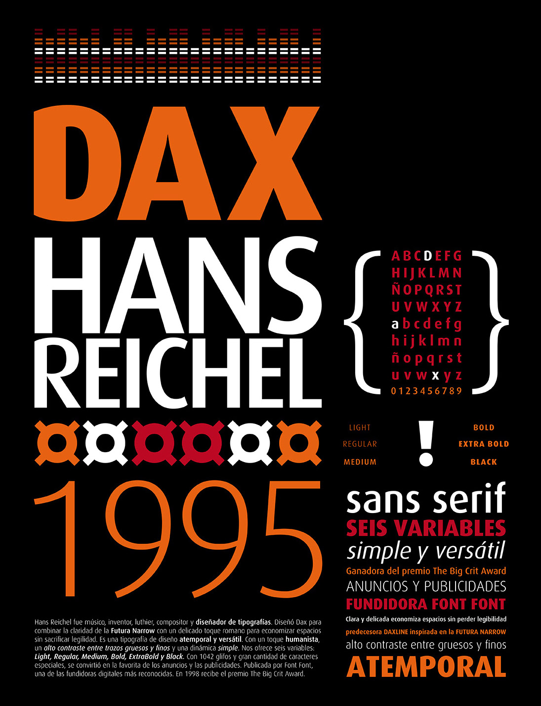 Download Dax Font Free - Unique Design by Hans Reichel